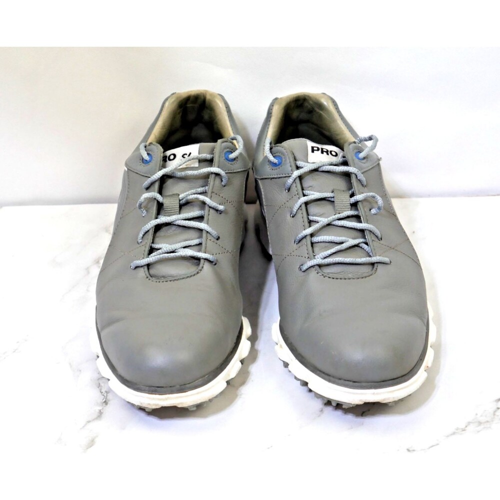 FootJoy Pro SL Golf Shoes Mens 8 1/2 M Gray Leather Spikeless Lace Up Cleats